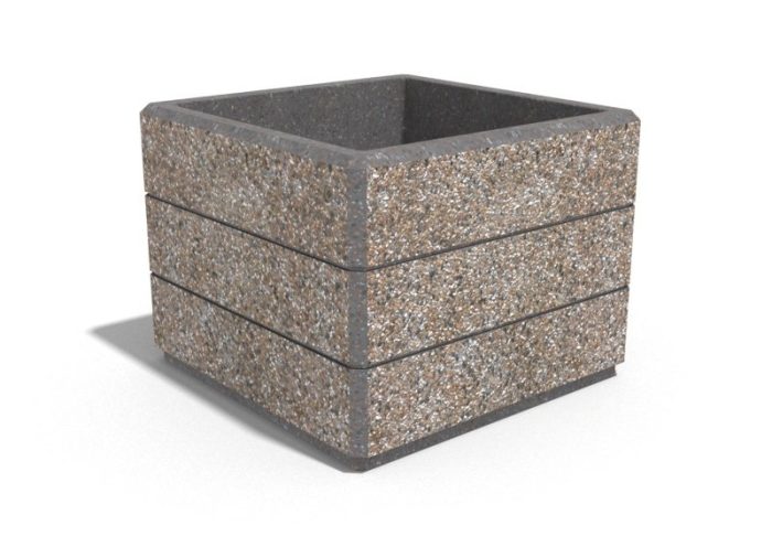 Encho - Квадратни бетонни кашпи