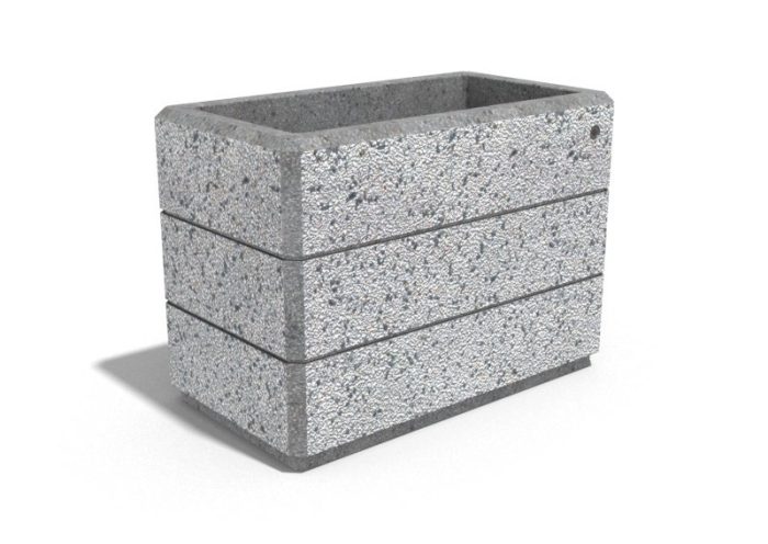 Encho - Правоъгълни бетонни кашпи